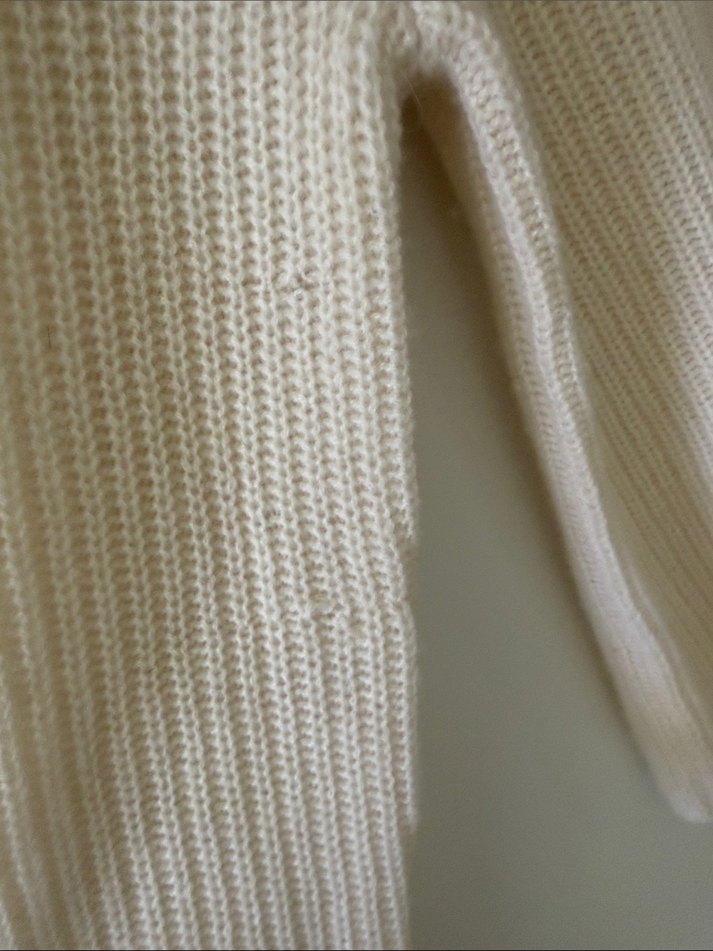 Jenni Kayne Cashmere Fisherman Sweater Ivory Cream Size XS - Picture 6 of 9